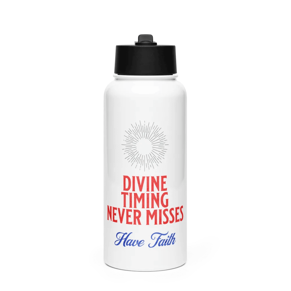 Divine Timing Stainless Steel Water Bottle product image (1)