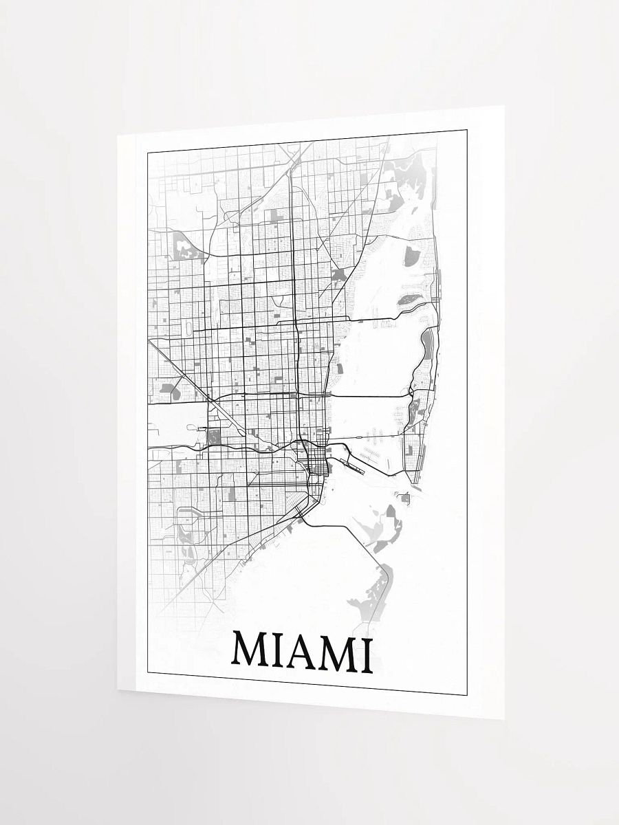 Miami, Florida, USA, city map print product image (8)