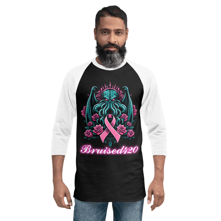 Mythical Cthulhu Protector Awareness Raglan Tee product image (6)
