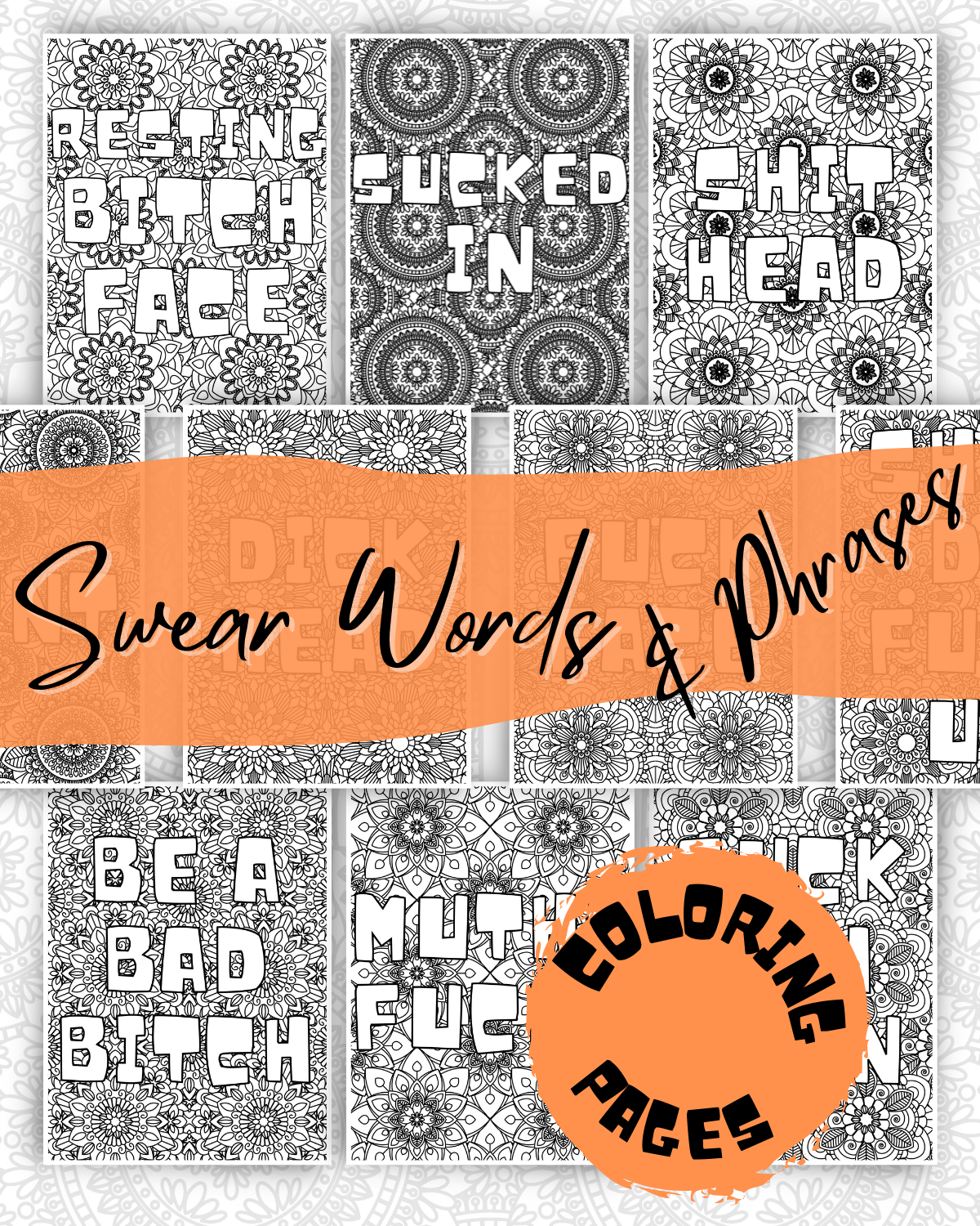 Swear Word and Phrases Coloring Pages product image (1)