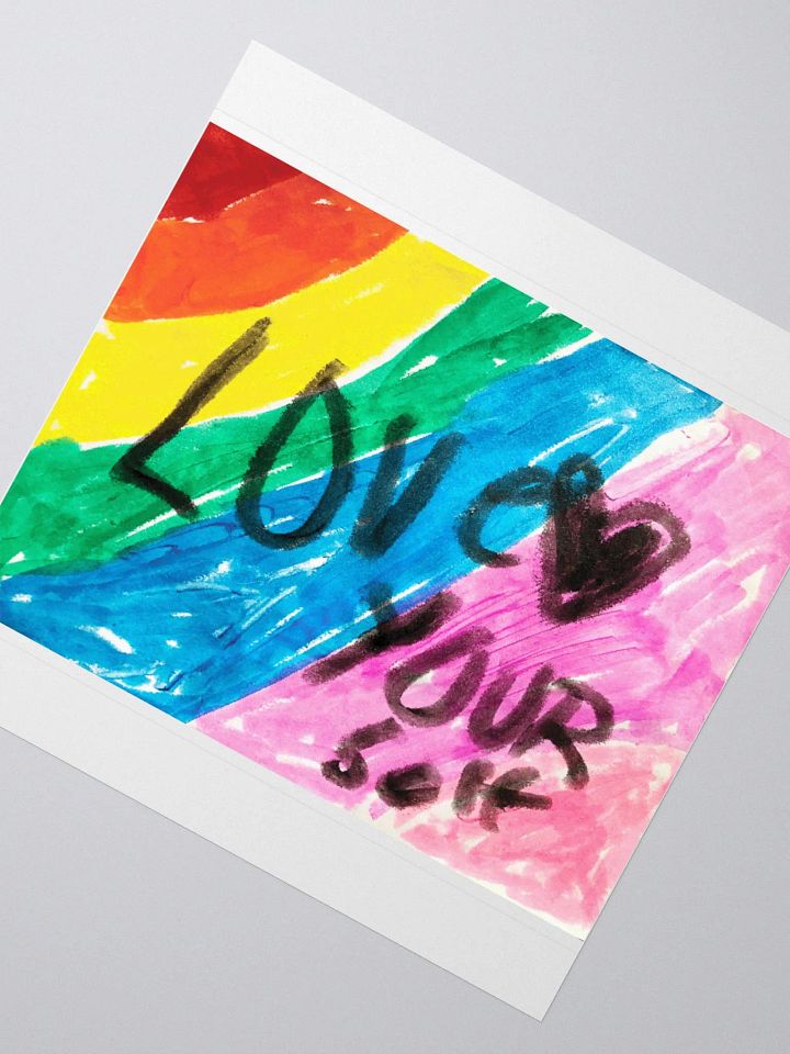 Love Yourself Original Artwork Sticker product image (2)