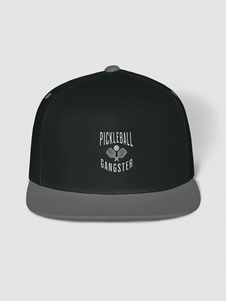Pickleball Gangster Cotton Twill Flat Bill Cap product image (1)