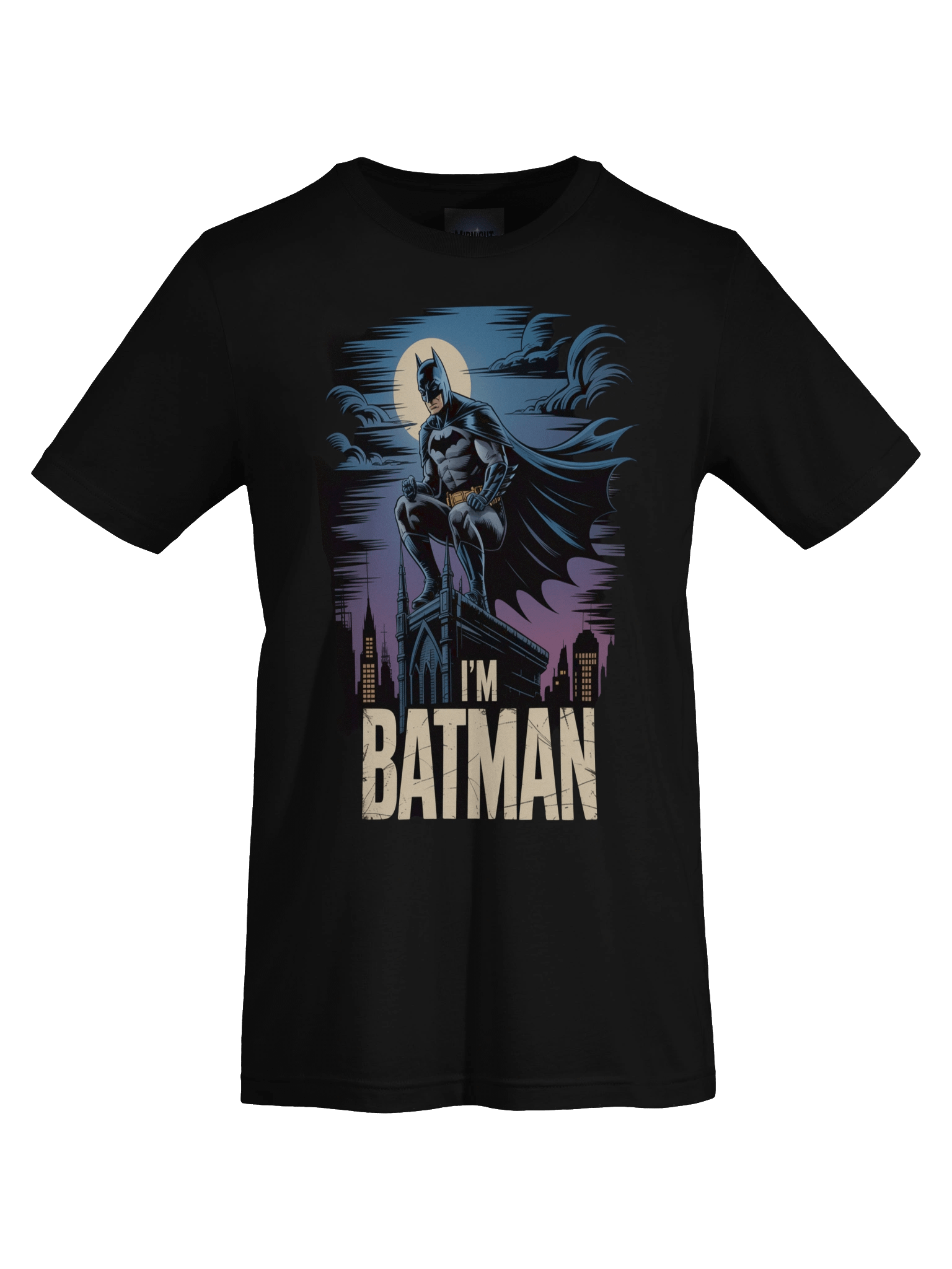 Midnight Sentinel: I'm Batman Perched Guardian T-Shirt product image (1)