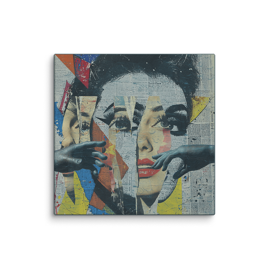 We cant reach you Collage Canvas product image (1)