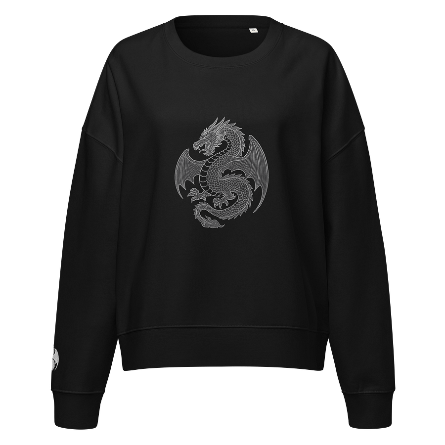 ⚫ 100% Organic Cotton - ⚫ Black Dragon – Shadowborn Command Sweater product image (1)