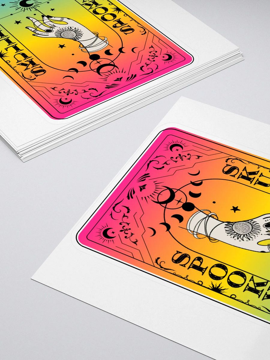 Spooky Skullie Pan Tarot Card Sticker product image (4)