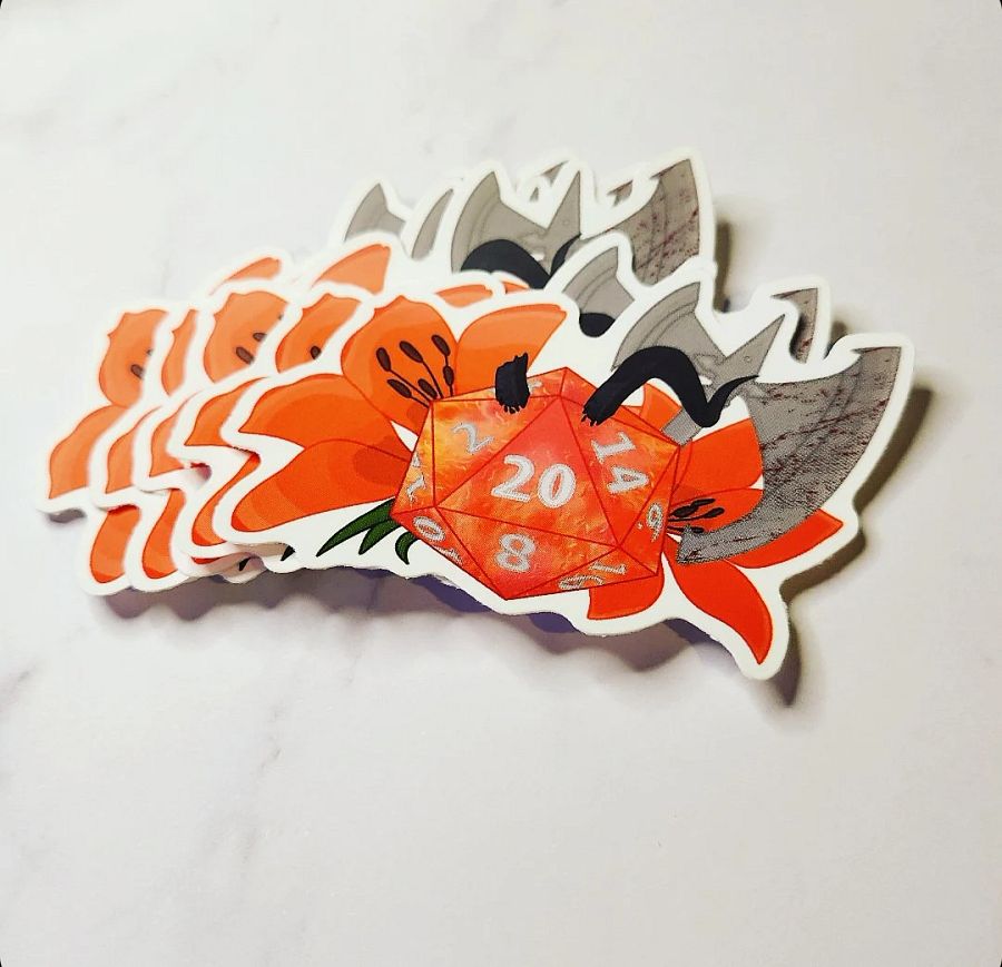 Karlach Inspired DND Die Sticker product image (2)