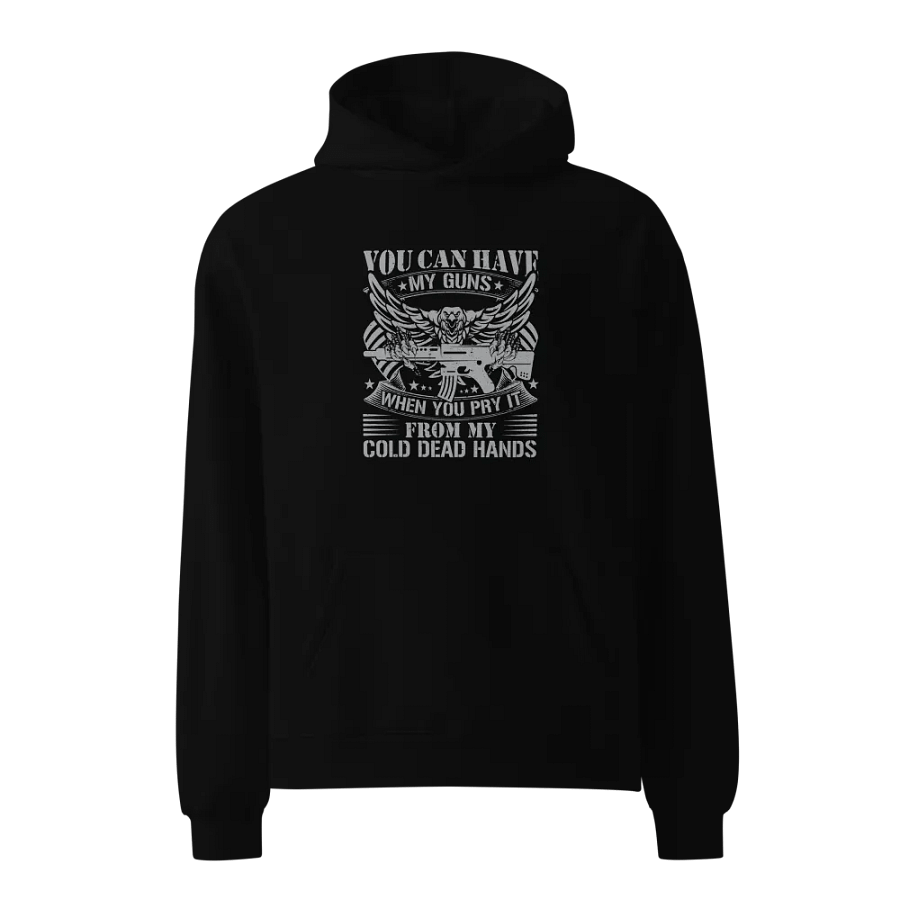 Premium Oversized Hoodie – “Cold Dead Hands” product image (1)