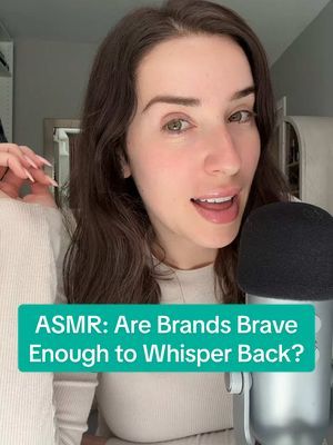 Let’s see who (if anyone) shows up. I don’t think ASMR is taken “seriously” in the marketing world- which is a total miss for many.. but for the teams that get it- ily #asmr #whispering #asmrcommunity #contentcreator #brandtok #relaxingvideos #asmrchallenge #marketingtok 
