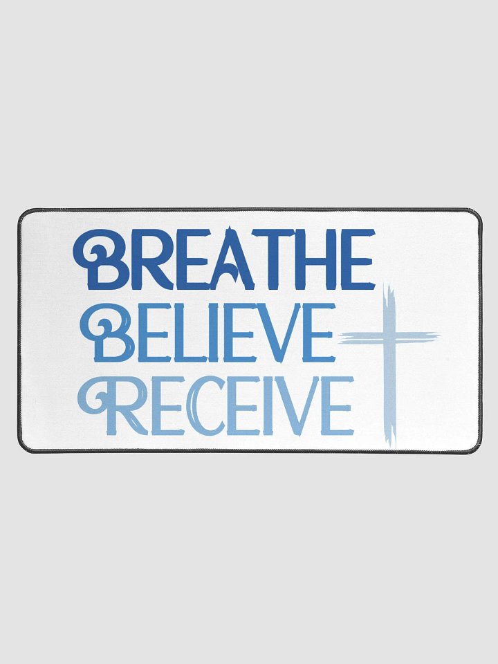 Breathe Believe Receive Desktop Mat 15.5