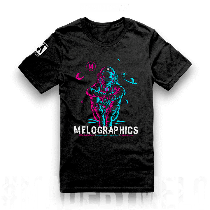 #MeloCrew Vibes: Duotone - Premium T-Shirt | #MadeByMELO product image (1)