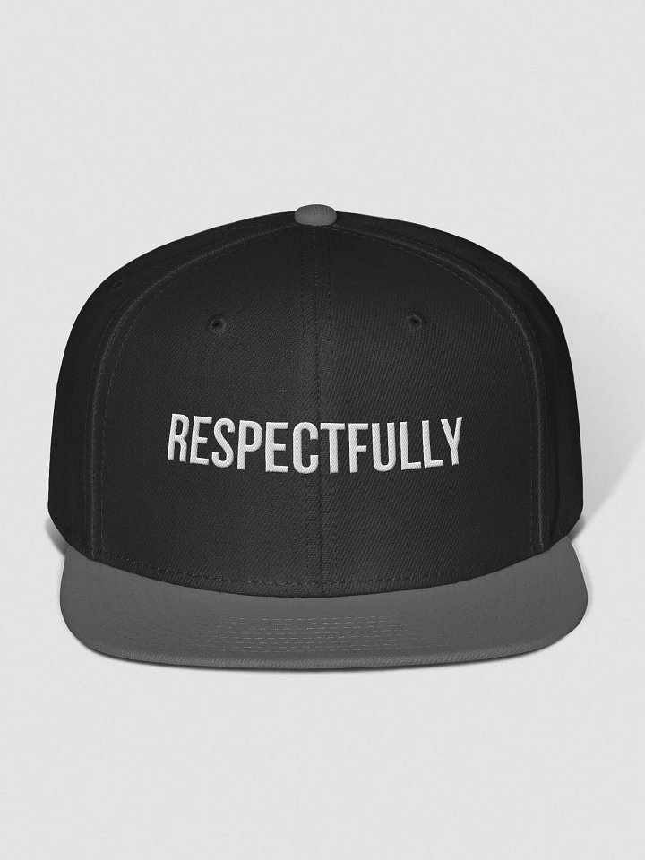Respectfully Flat Billed Snapback product image (2)