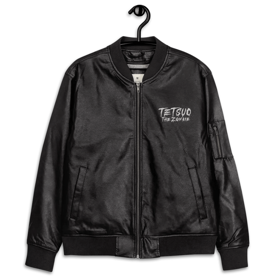 Infected Threadfast Apparel Faux Leather Bomber Jacket product image (11)
