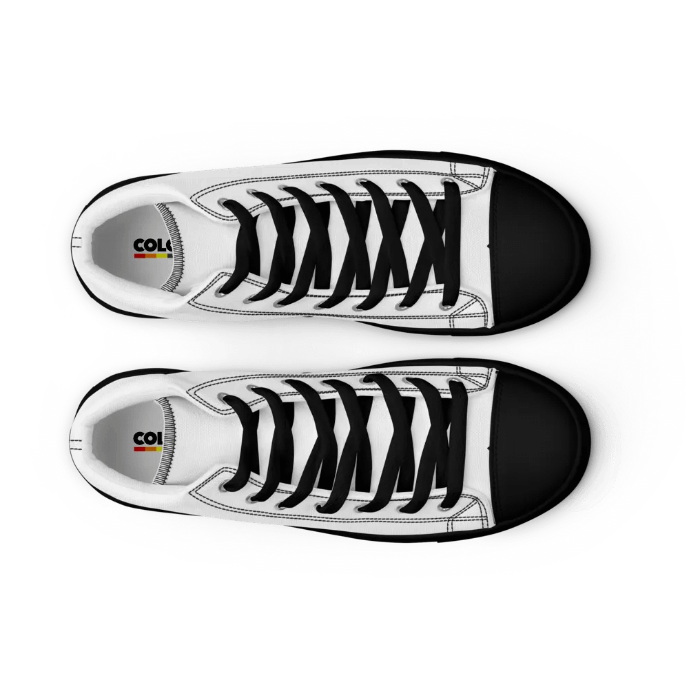 Women's White High Top Canvas Shoes product image (6)