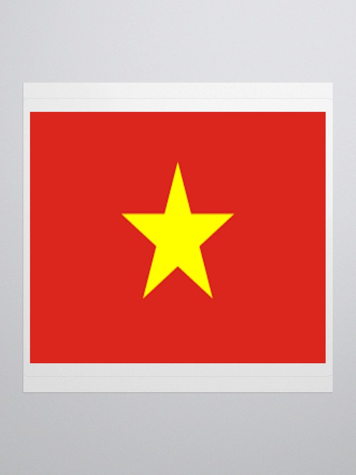 Vietnam Flag Sticker | Yellow Star Design | Durable Vinyl | 3 Sizes product image (1)