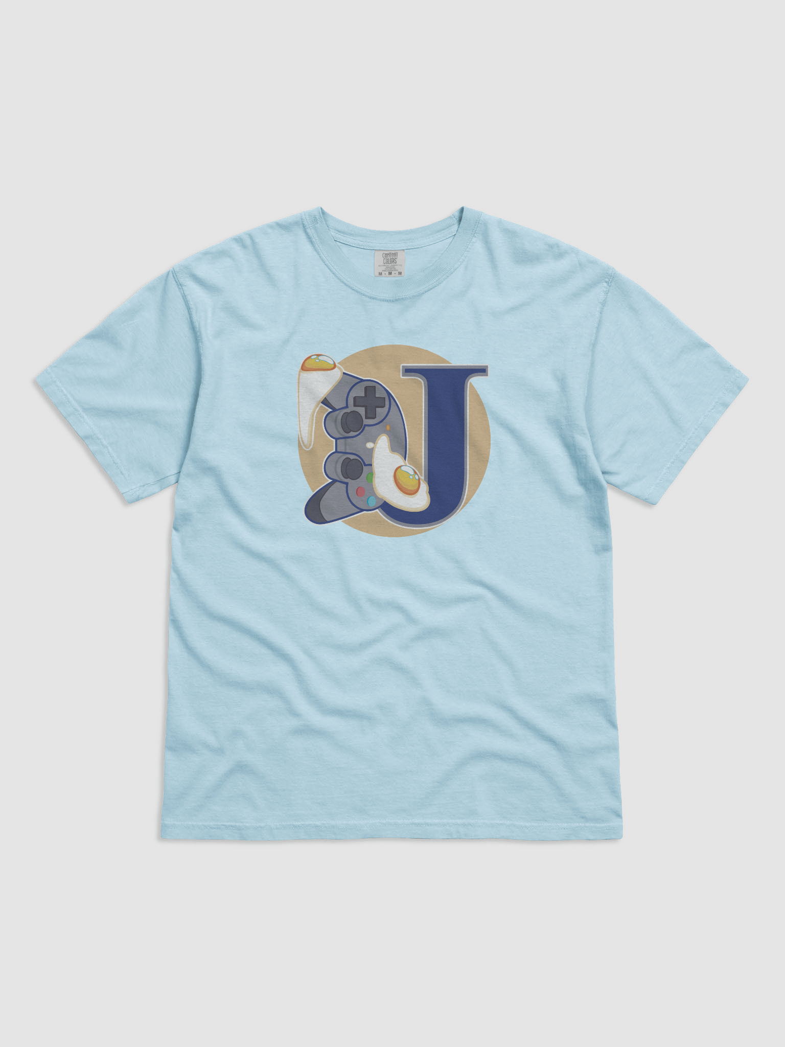 Delicious Blue Tee (Yellow Logo) product image (1)