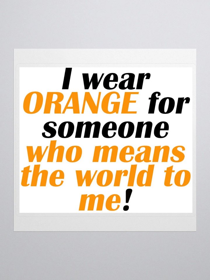 I wear Orange Stickers product image (1)