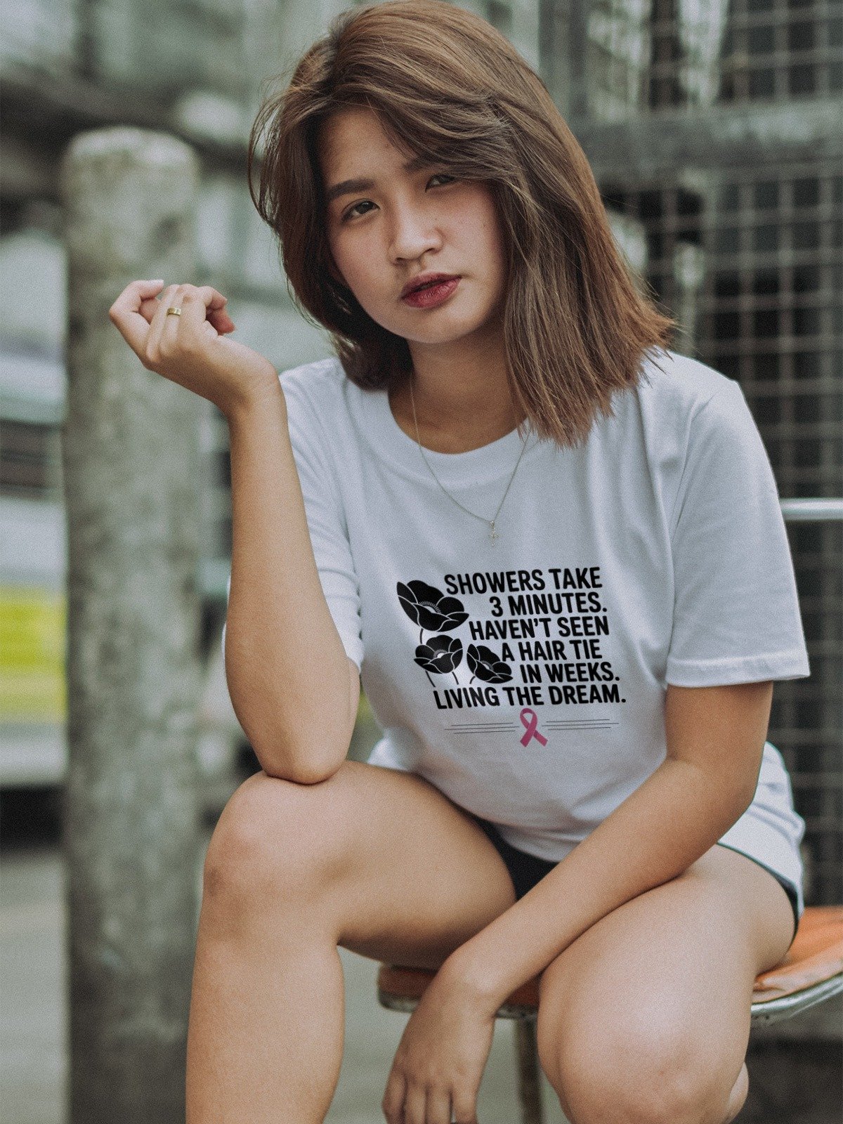 Dreamy Pink Ribbon T-Shirt product image (2)