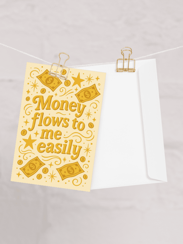 Money Flows To Me Easily - Card product image (1)