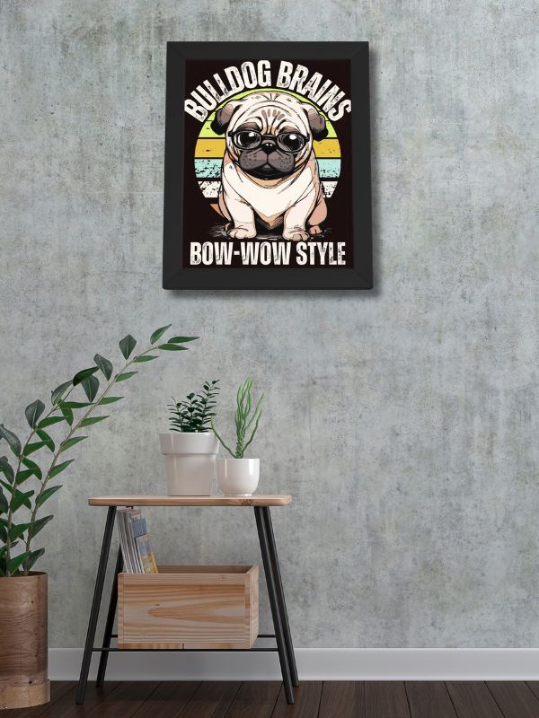 Bulldog Brains Framed Poster product image (9)