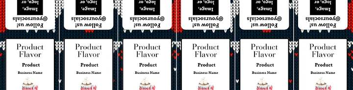 Stitched with Cheer Label Templates Bundle product image (2)