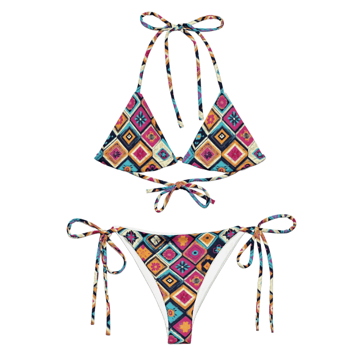 Symmetric Splendor Diamond Pattern Bikini Set product image (1)