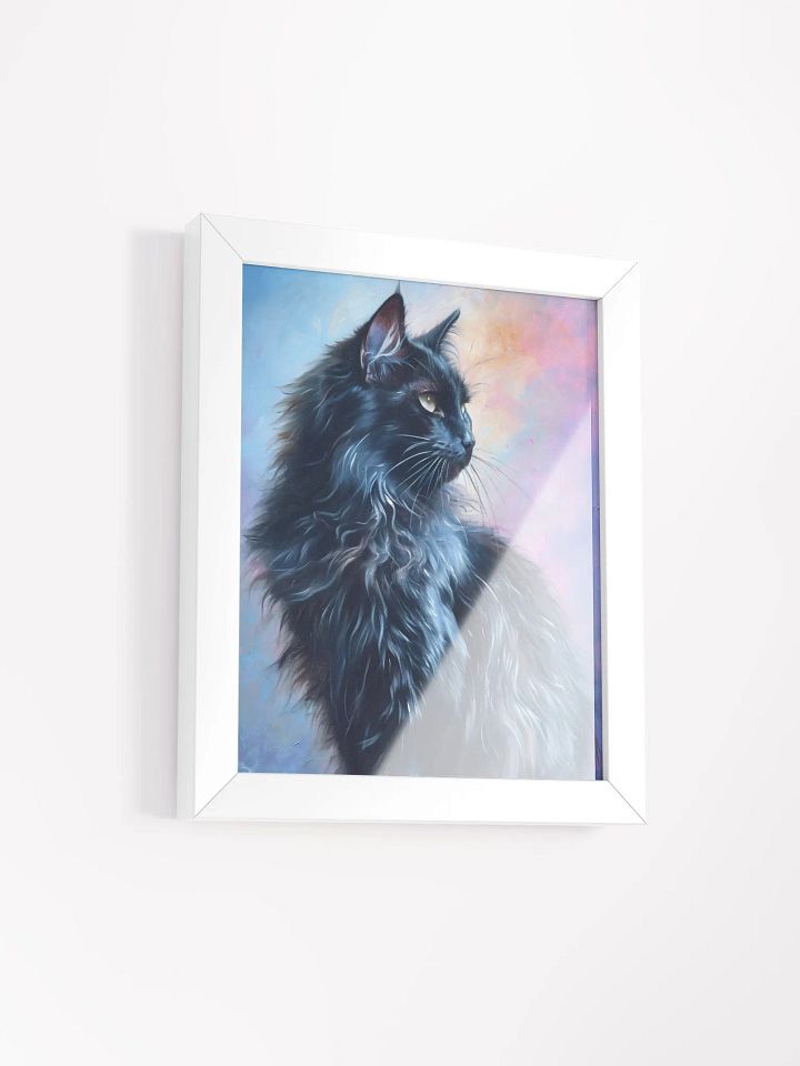 Majestic Feline Aura - Framed Matte Poster product image (2)