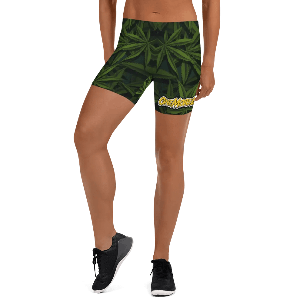 OMD Leaf Spandex Shorts product image (7)