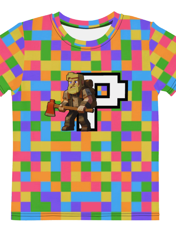 Patient PixelZ Kids T-Shirt (Pixel Rainbow) product image (5)