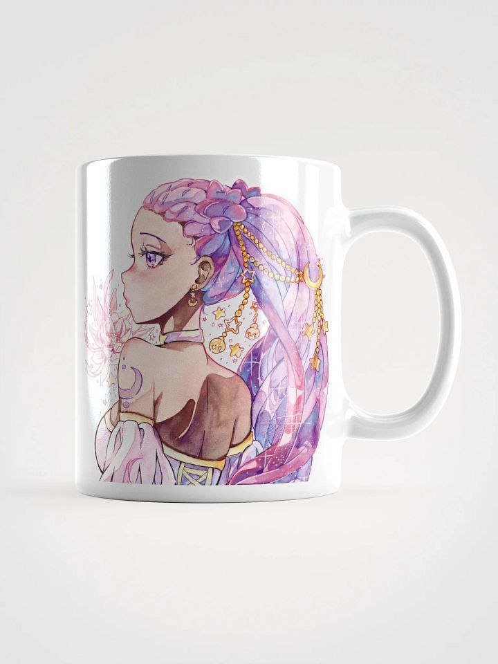 Moonflower White Glossy Mug product image (2)