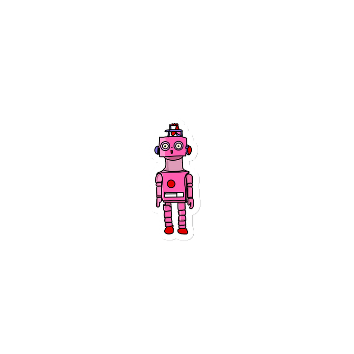 Pink Robot Die-Cut Magnets product image (1)