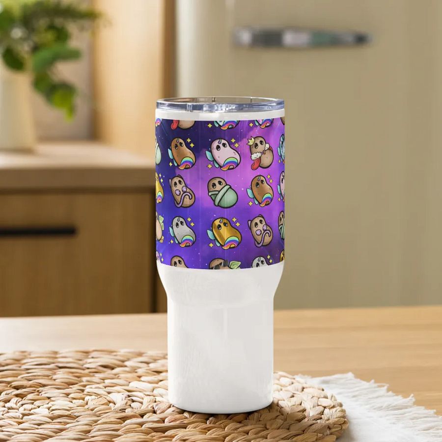 ''Patates intergalactiques'' Tasse de voyage avec poignée product image (9)