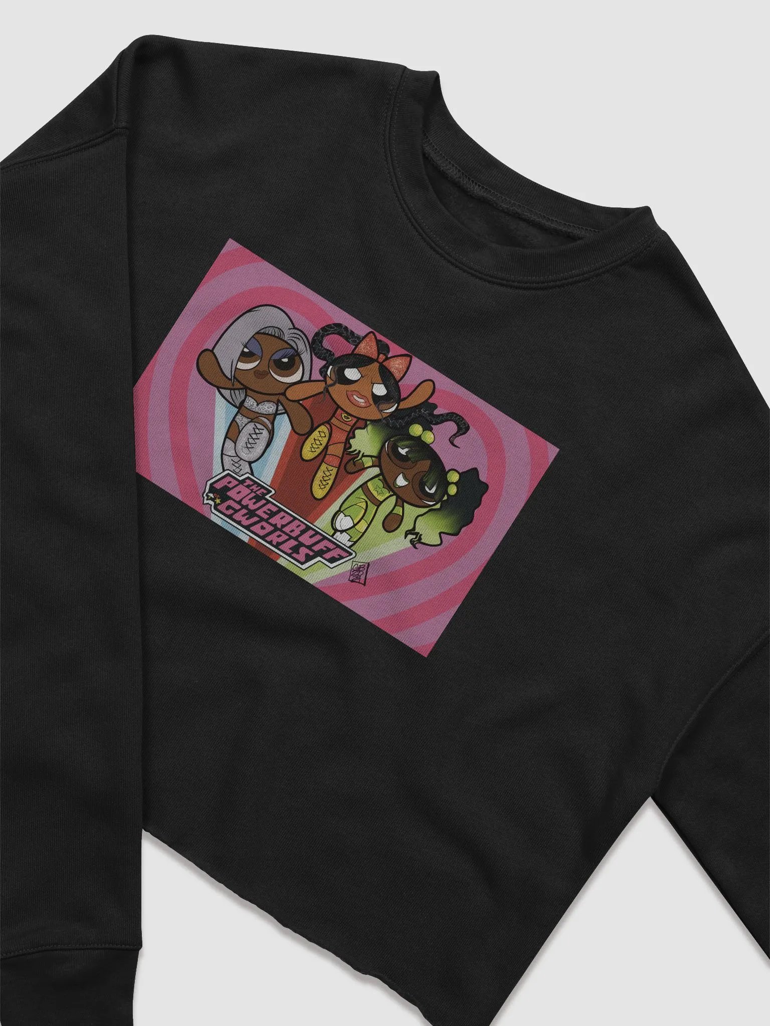 Powerpuff Gworls Crop Top Sweatshirt product image (3)