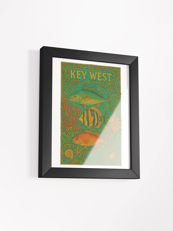 Key West Framed Poster with Fish product image (34)