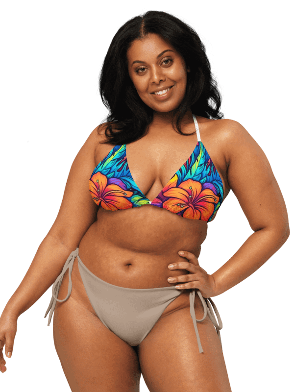 Tropical Bloom Adjustable Bikini Top product image (3)