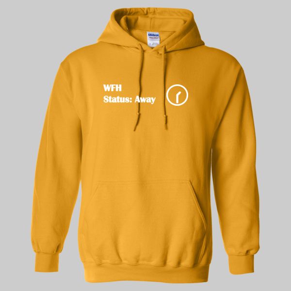 Team WFH, Status Away, Yellow Hoodie product image (1)