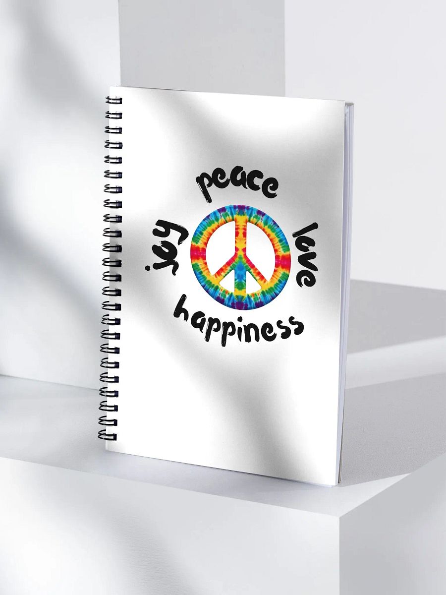 Tie Dye Peace Spiral Notebook product image (1)