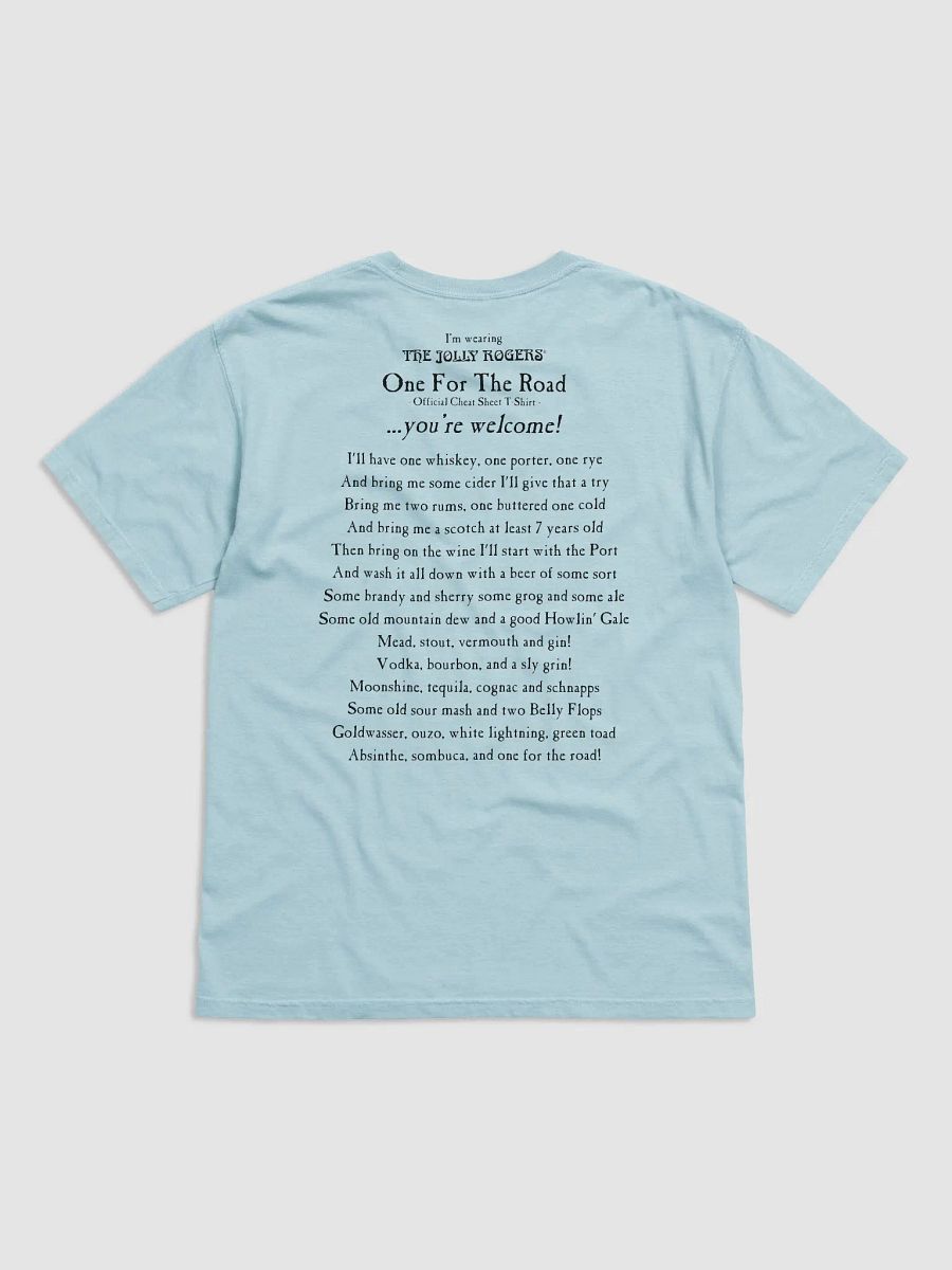 One For The Road Official Cheat Sheet T-Shirt (black printing) product image (2)