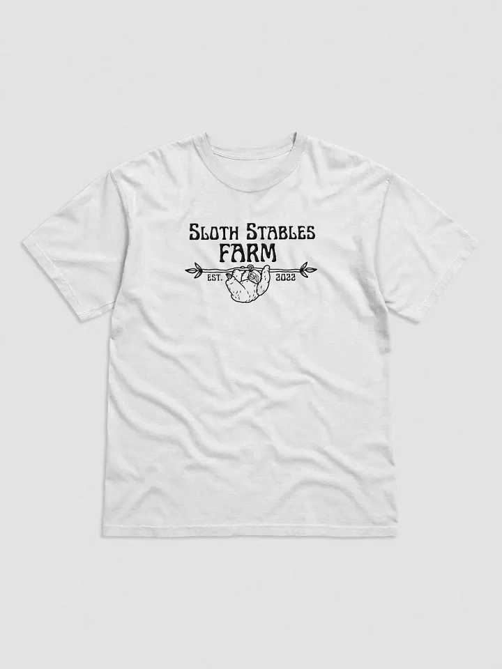 Sloth Stables Farm Tee - Embroidery Black product image (2)