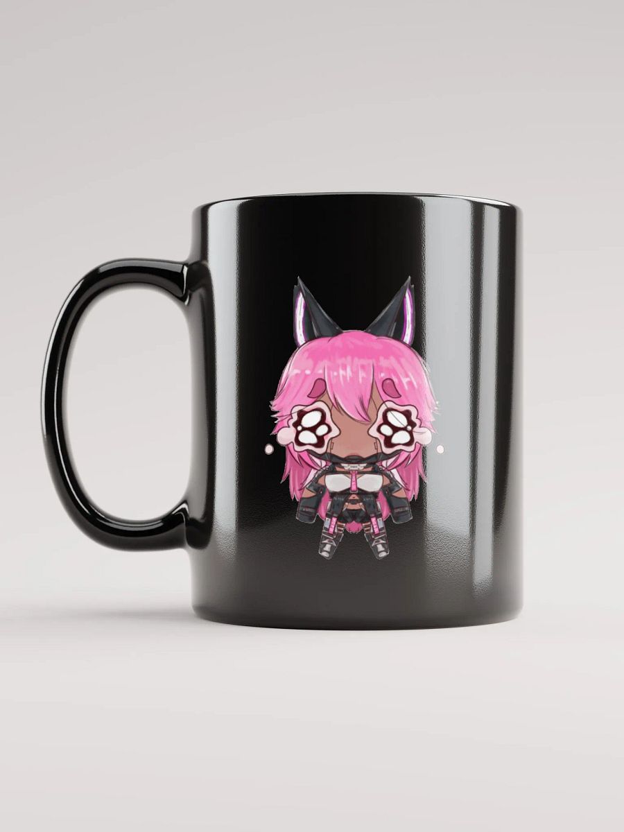 Crying Wolfie Black Glossy Mug product image (1)