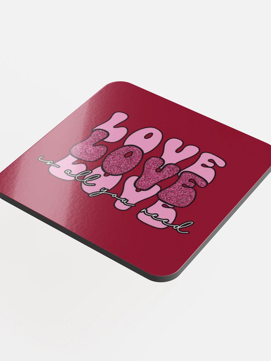 Love Glitter Cork Coaster product image (4)