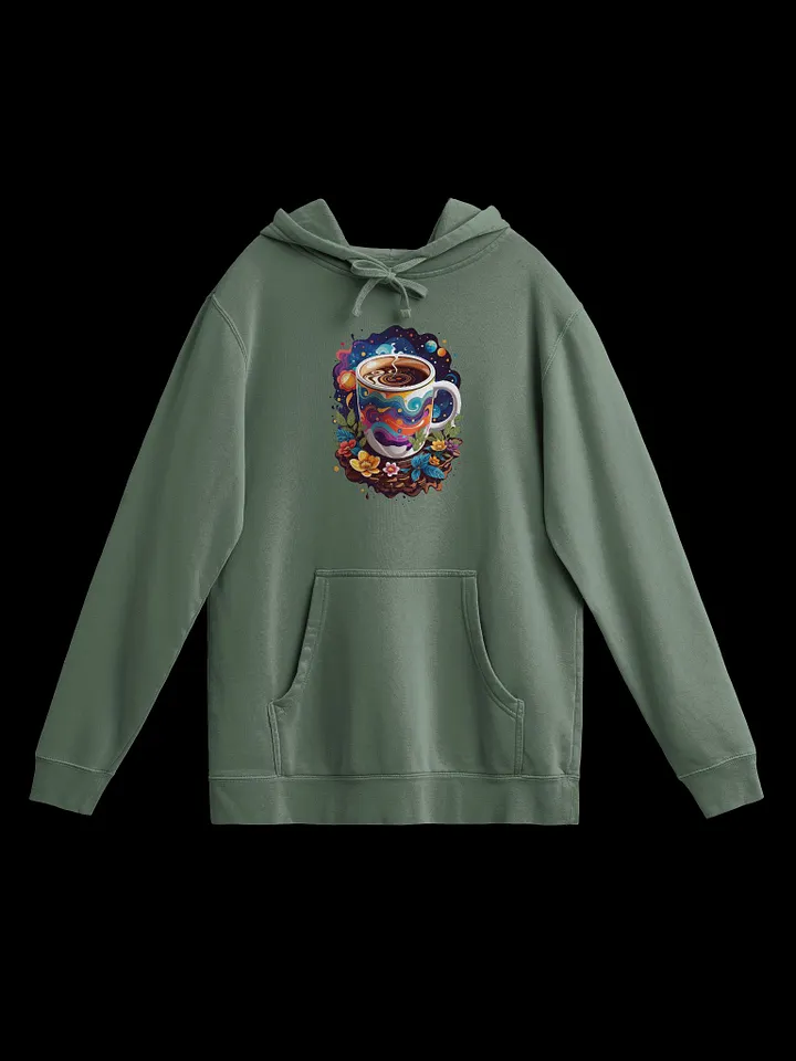 One-of-a-Kind Coffee Hoodie: Coffee Cup Art product image (6)