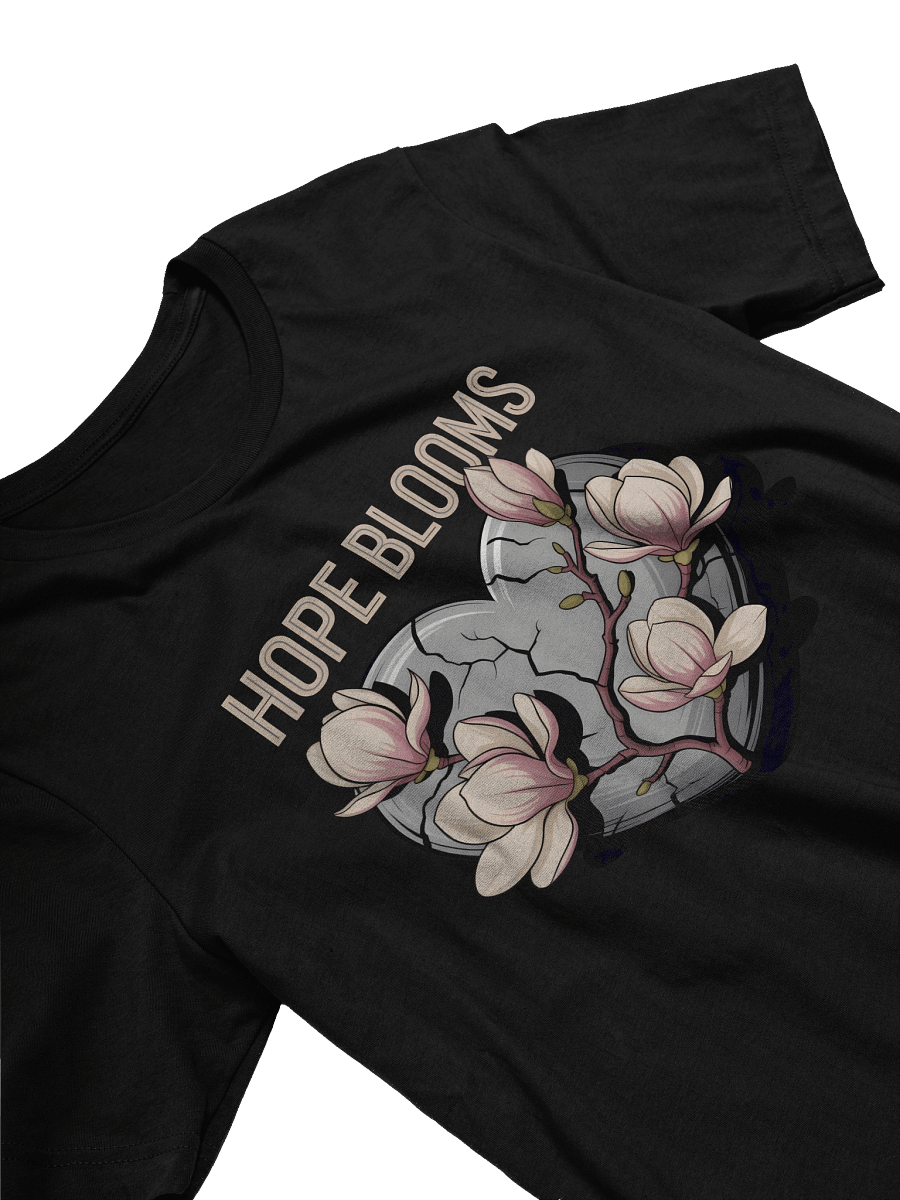 Hope Blooms Heart Floral T-Shirt product image (3)