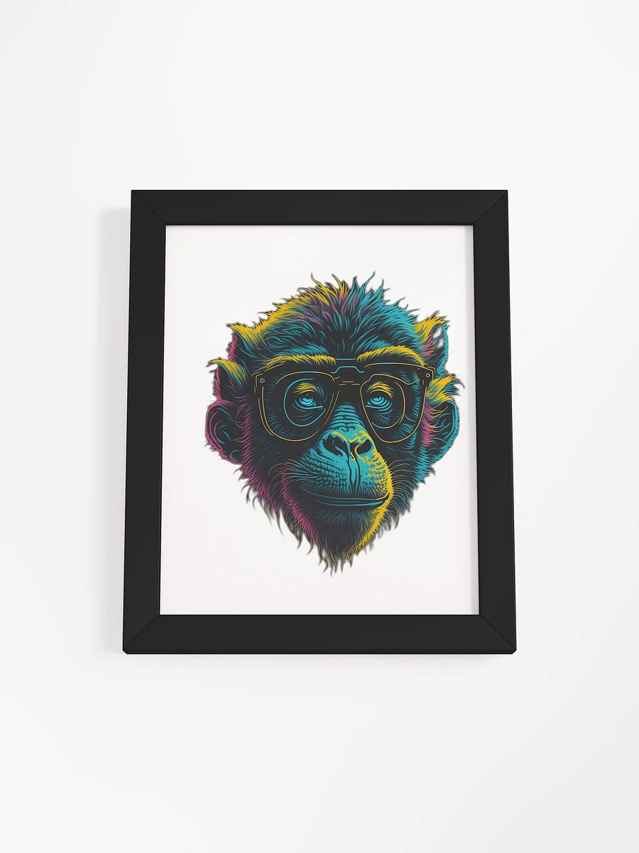 Neon Monkey Glasses Framed Poster product image (14)