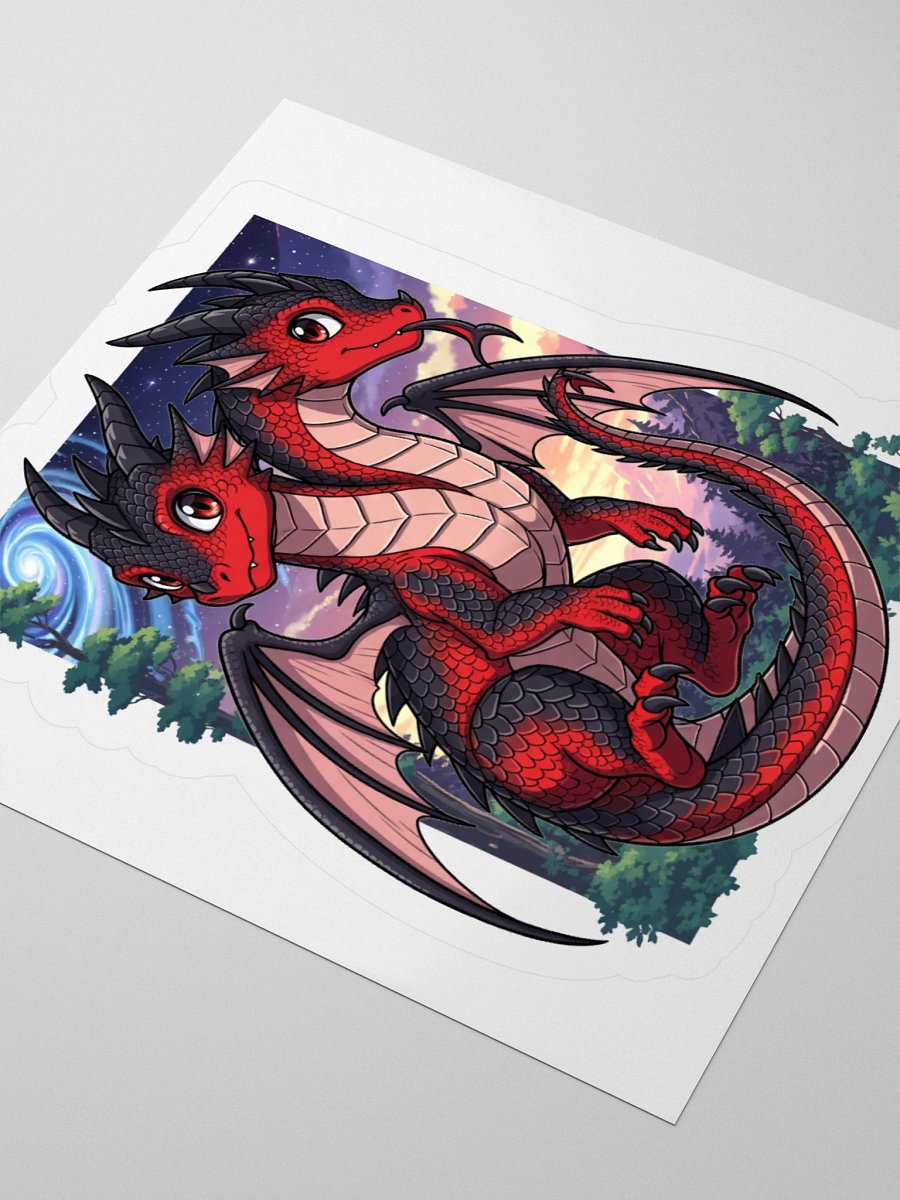 Dual headed baby dragon sticker! product image (3)