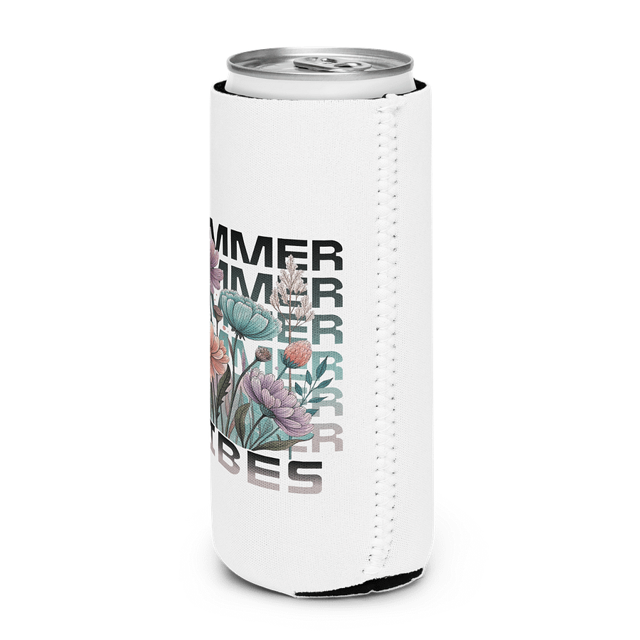 Summer Vibes Boho Flowers Blooms Can Cooler product image (2)