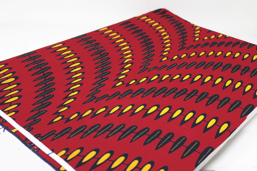 Scampolo Tessuto Wax Print - Design Astratto - 44 cm x 114 cm - cod.579/C product image (2)