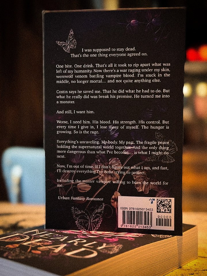 SIGNED: Nearly Dead (Merely Mortal #4) Paperback product image (2)