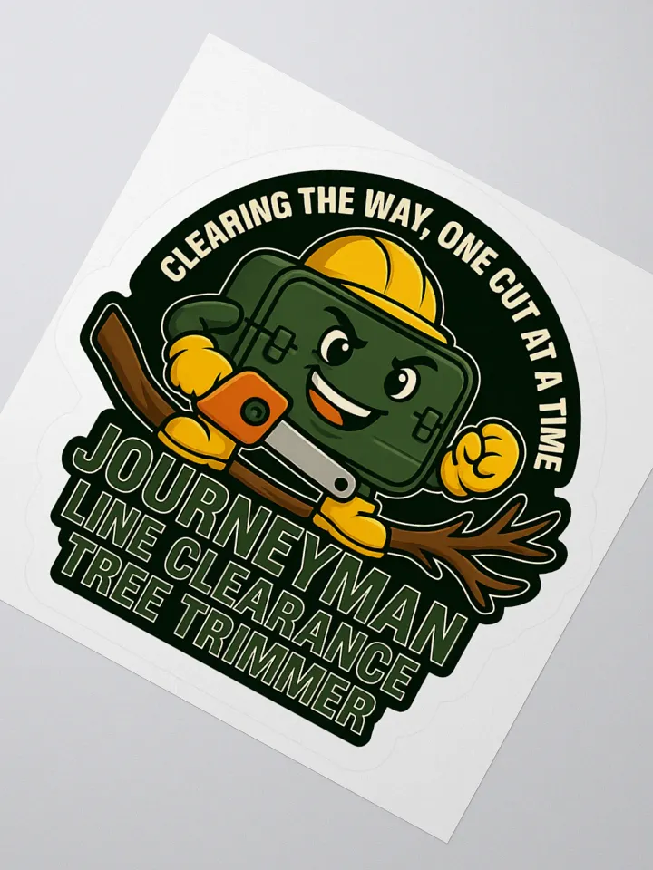 Clearing The Way, One Cut At A Time (Sticker) product image (2)