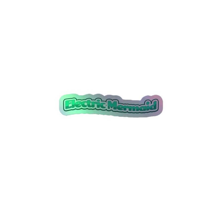 Electric Mermaid Holographic Sticker product image (1)